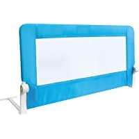 Tatkraft Guard Barandilla para Cama de Bebé Abatible Anticaidas Acero-Plástico-Poliester Azul 120X47X65 cm